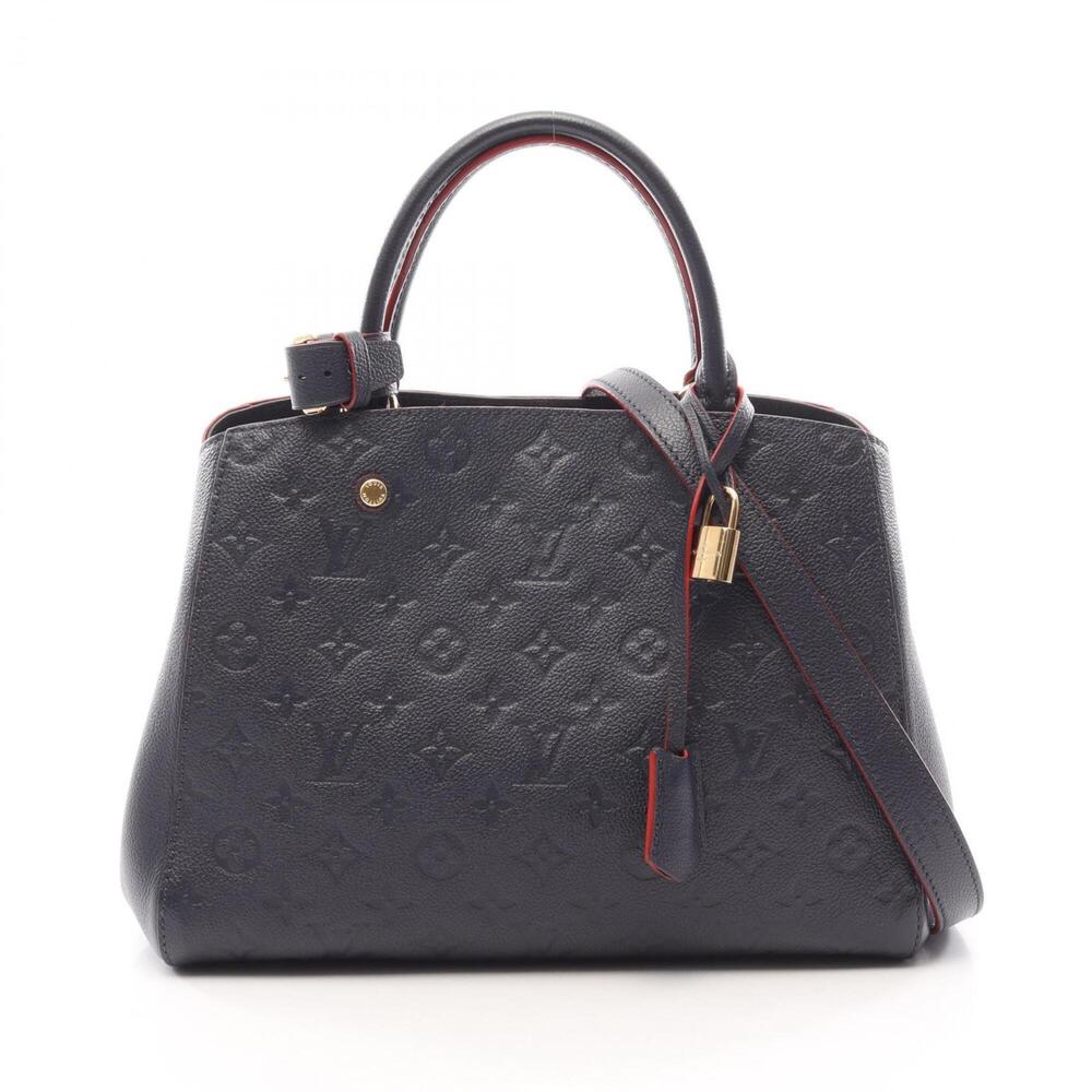 Louis Vuitton Montaigne MM 2-Way Handbag, Leather, Monogram Empreinte, Women'...